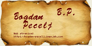 Bogdan Pecelj vizit kartica